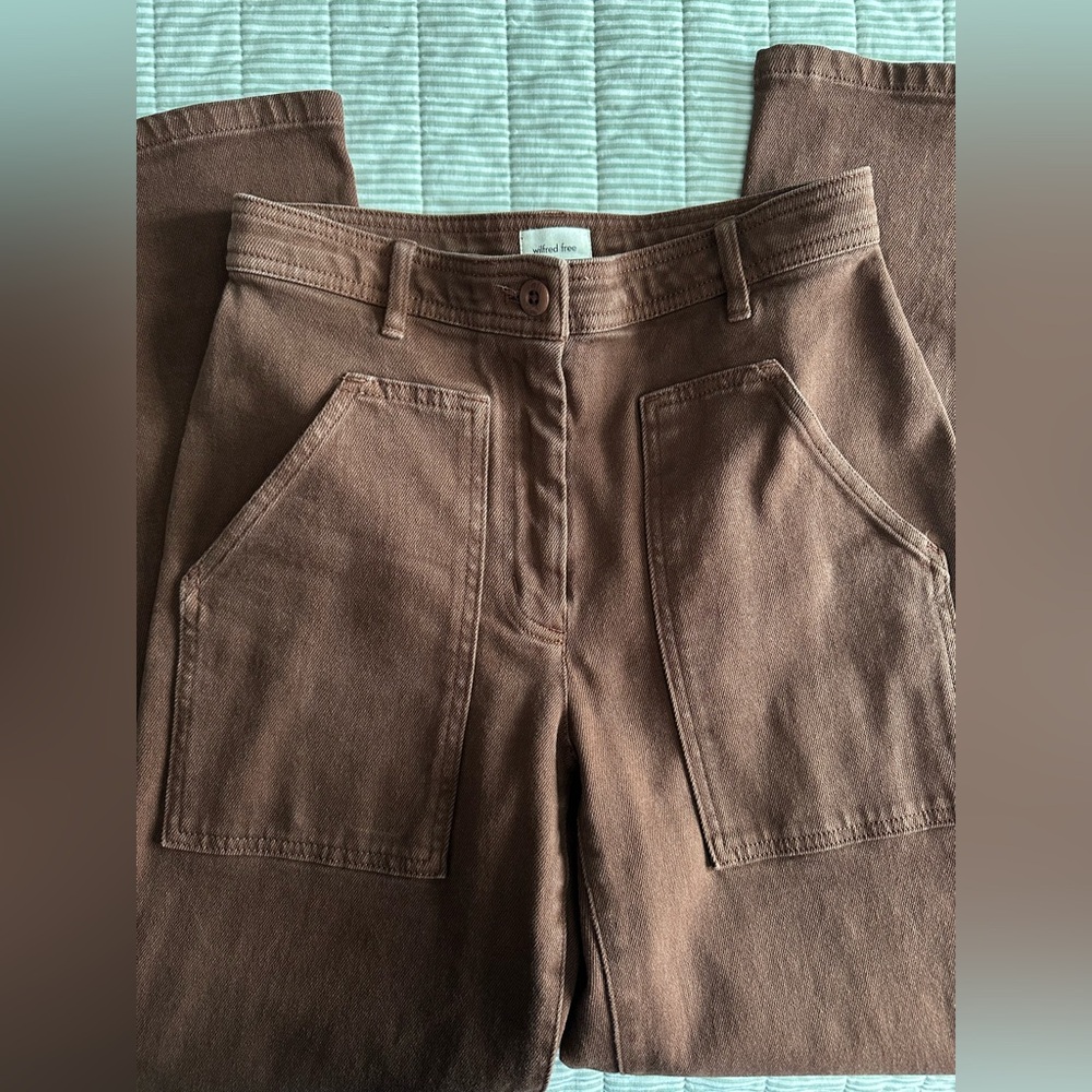 Wilfred Free Brown Denim Pants